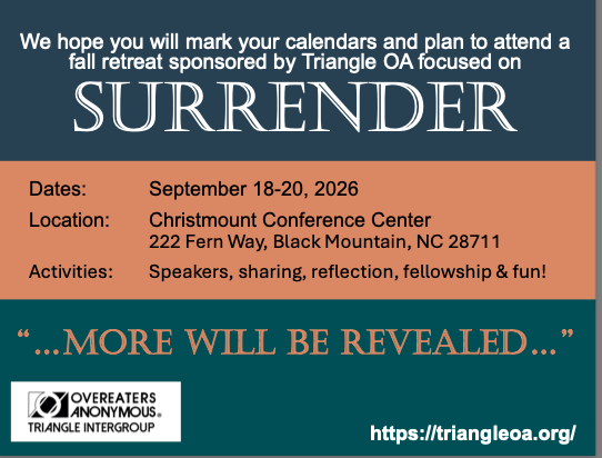 9/18-20 2026 Fall Retreat